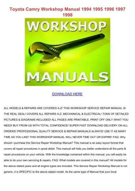 2014 toyota sequoia manual